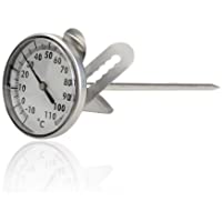 Vktech Kitchen Home Stainless Steel Milk Espresso Coffee Frothing Thermometer